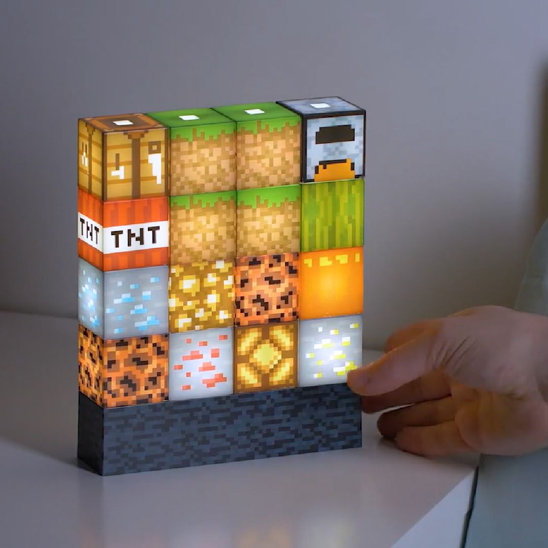 Lámpara Minecraft con música - REDSTRING ESPAÑA B2B
