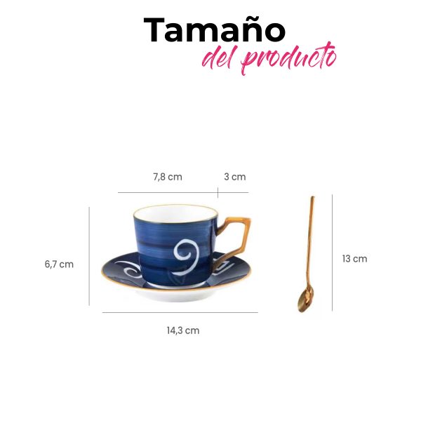 Set taza, plato y cuchara Colección Sky Home - Imagen 2