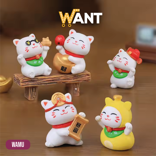 SET DE GATOS DE LA SUERTE (6 PZA)