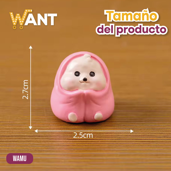 PERRITO CON MANTA ROSA