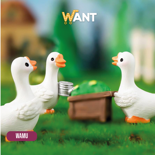 SET PATOS BLANCOS (4 PZA)