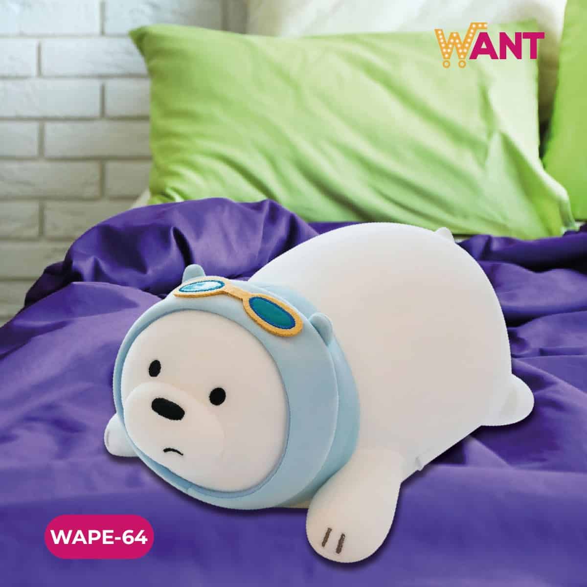 PELUCHE OSO POLAR AVIADOR 50 CMS