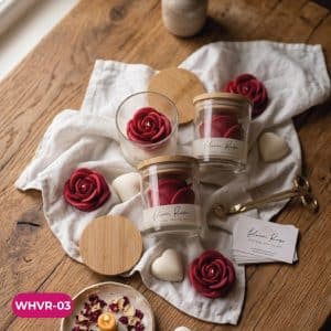 VELA CON FORMA DE ROSA